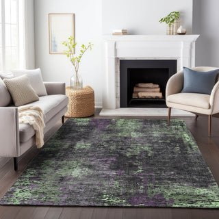 Piper Looms Chantille Modern ACN815 Granite Machine Washable Area Rug Lifestyle Image Feature