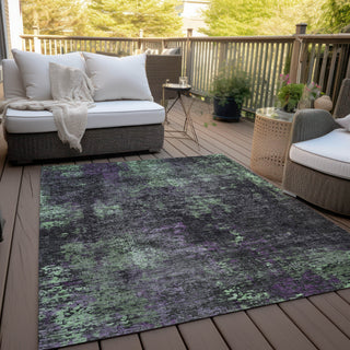 Piper Looms Chantille Modern ACN815 Granite Machine Washable Area Rug Outdoor Lifestyle Image Feature