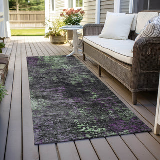 Piper Looms Chantille Modern ACN815 Granite Machine Washable Area Rug Runner Outdoor Lifestyle Image Feature