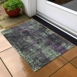 Piper Looms Chantille Modern ACN815 Granite Machine Washable Area Rug Scatter Outdoor Lifestyle Image Feature