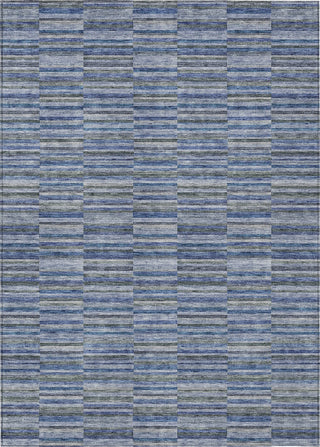 Piper Looms Chantille Stripes ACN816 Navy Machine Washable Area Rug main image
