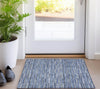Piper Looms Chantille Stripes ACN816 Navy Machine Washable Area Rug Scatter Lifestyle Image Feature