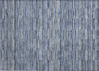 Piper Looms Chantille Stripes ACN816 Navy Machine Washable Area Rug Scatter Main Image