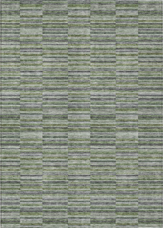 Piper Looms Chantille Stripes ACN816 Olive Machine Washable Area Rug main image