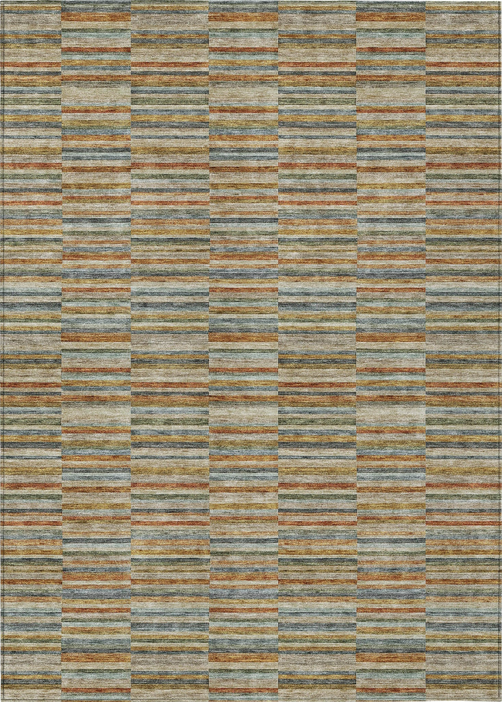 Piper Looms Chantille Stripes ACN816 Paprika Machine Washable Area Rug main image