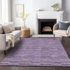 Piper Looms Chantille Stripes ACN816 Purple Machine Washable Area Rug Lifestyle Image Feature