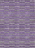 Piper Looms Chantille Stripes ACN816 Purple Machine Washable Area Rug main image
