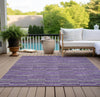 Piper Looms Chantille Stripes ACN816 Purple Machine Washable Area Rug Outdoor Lifestyle Image Feature