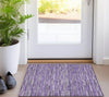 Piper Looms Chantille Stripes ACN816 Purple Machine Washable Area Rug Scatter Lifestyle Image Feature