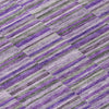 Piper Looms Chantille Stripes ACN816 Purple Machine Washable Area Rug Swatch Image