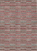 Piper Looms Chantille Stripes ACN816 Red Machine Washable Area Rug main image