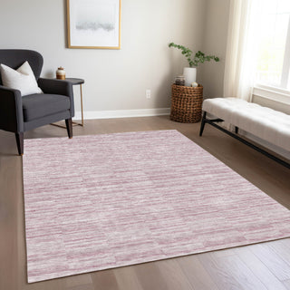 Piper Looms Chantille Stripes ACN817 Blush Machine Washable Area Rug Lifestyle Image Feature