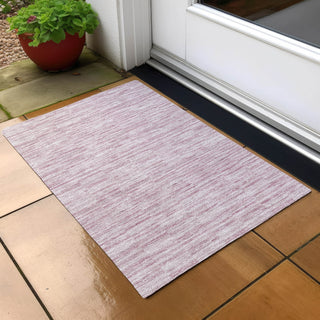 Piper Looms Chantille Stripes ACN817 Blush Machine Washable Area Rug Scatter Outdoor Lifestyle Image Feature