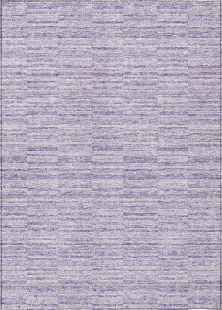 Piper Looms Chantille Stripes ACN817 Plum Machine Washable Area Rug main image