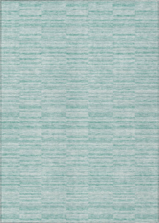Piper Looms Chantille Stripes ACN817 Turquoise Machine Washable Area Rug main image