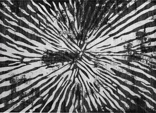 Piper Looms Chantille Modern ACN818 Black Machine Washable Area Rug Scatter Main Image