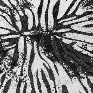 Piper Looms Chantille Modern ACN818 Black Machine Washable Area Rug Swatch Image