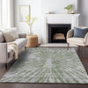 Piper Looms Chantille Modern ACN818 Olive Machine Washable Area Rug Lifestyle Image Feature