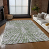 Piper Looms Chantille Modern ACN818 Olive Machine Washable Area Rug Lifestyle Image Feature