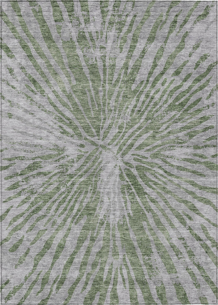 Piper Looms Chantille Modern ACN818 Olive Machine Washable Area Rug main image