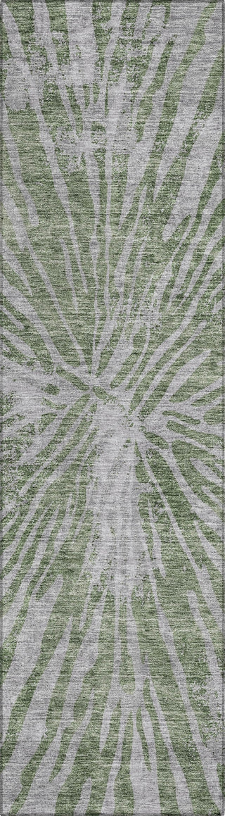 Piper Looms Chantille Modern ACN818 Olive Machine Washable Area Rug Runner Main Image