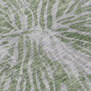 Piper Looms Chantille Modern ACN818 Olive Machine Washable Area Rug Swatch Image