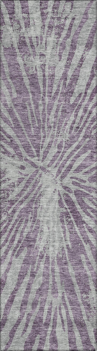 Piper Looms Chantille Modern ACN818 Purple Machine Washable Area Rug Runner Main Image