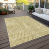 Piper Looms Chantille Modern ACN818 Wheat Machine Washable Area Rug Outdoor Lifestyle Image Feature