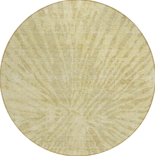 Piper Looms Chantille Modern ACN818 Wheat Machine Washable Area Rug Round Main Image