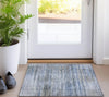 Piper Looms Chantille Stripes ACN819 Blue Machine Washable Area Rug Scatter Lifestyle Image Feature