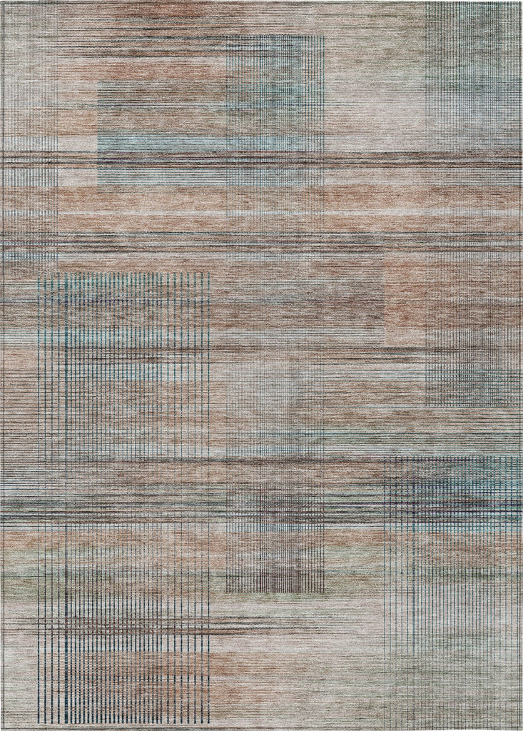 Piper Looms Chantille Stripes ACN819 Copper Machine Washable Area Rug main image