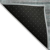 Piper Looms Chantille Stripes ACN819 Teal Machine Washable Area Rug Backing Image
