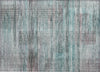 Piper Looms Chantille Stripes ACN819 Teal Machine Washable Area Rug Scatter Main Image