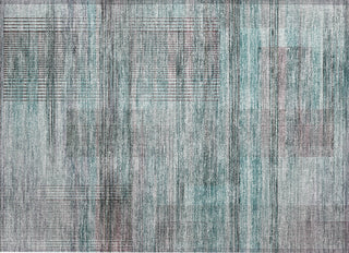 Piper Looms Chantille Stripes ACN819 Teal Machine Washable Area Rug Scatter Main Image