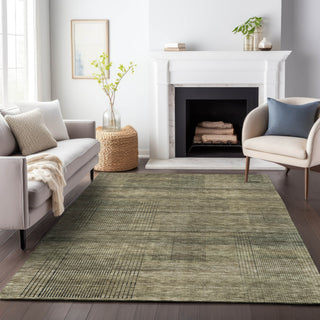 Piper Looms Chantille Stripes ACN820 Brown Machine Washable Area Rug Lifestyle Image Feature