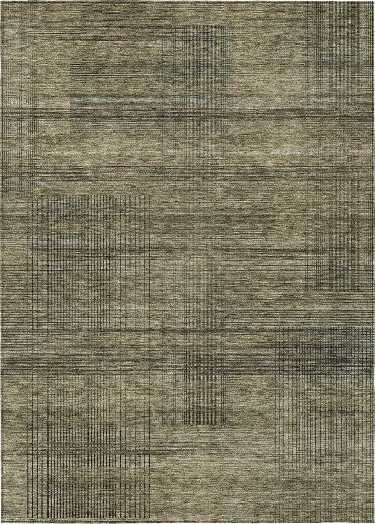 Piper Looms Chantille Stripes ACN820 Brown Machine Washable Area Rug main image
