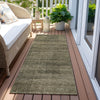 Piper Looms Chantille Stripes ACN820 Brown Machine Washable Area Rug Runner Outdoor Lifestyle Image Feature