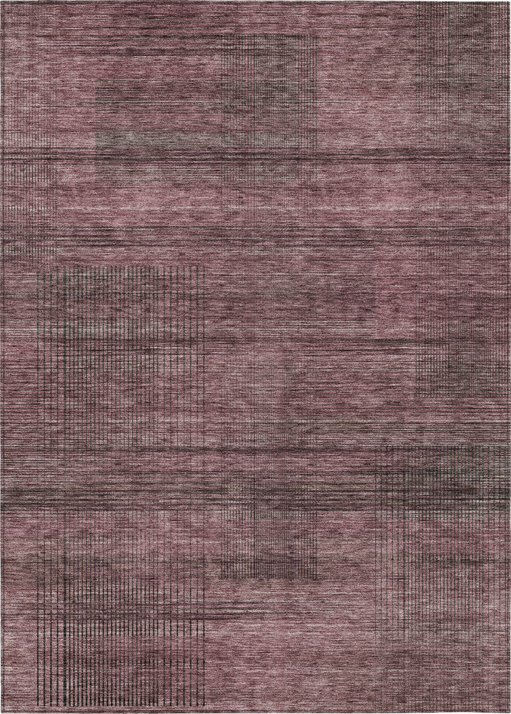Piper Looms Chantille Stripes ACN820 Merlot Machine Washable Area Rug main image