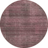 Piper Looms Chantille Stripes ACN820 Merlot Machine Washable Area Rug Round Main Image