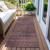 Piper Looms Chantille Stripes ACN820 Merlot Machine Washable Area Rug Runner Outdoor Lifestyle Image Feature