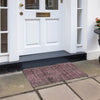 Piper Looms Chantille Stripes ACN820 Merlot Machine Washable Area Rug Scatter Outdoor Lifestyle Image Feature