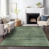 Piper Looms Chantille Stripes ACN820 Olive Machine Washable Area Rug Lifestyle Image Feature