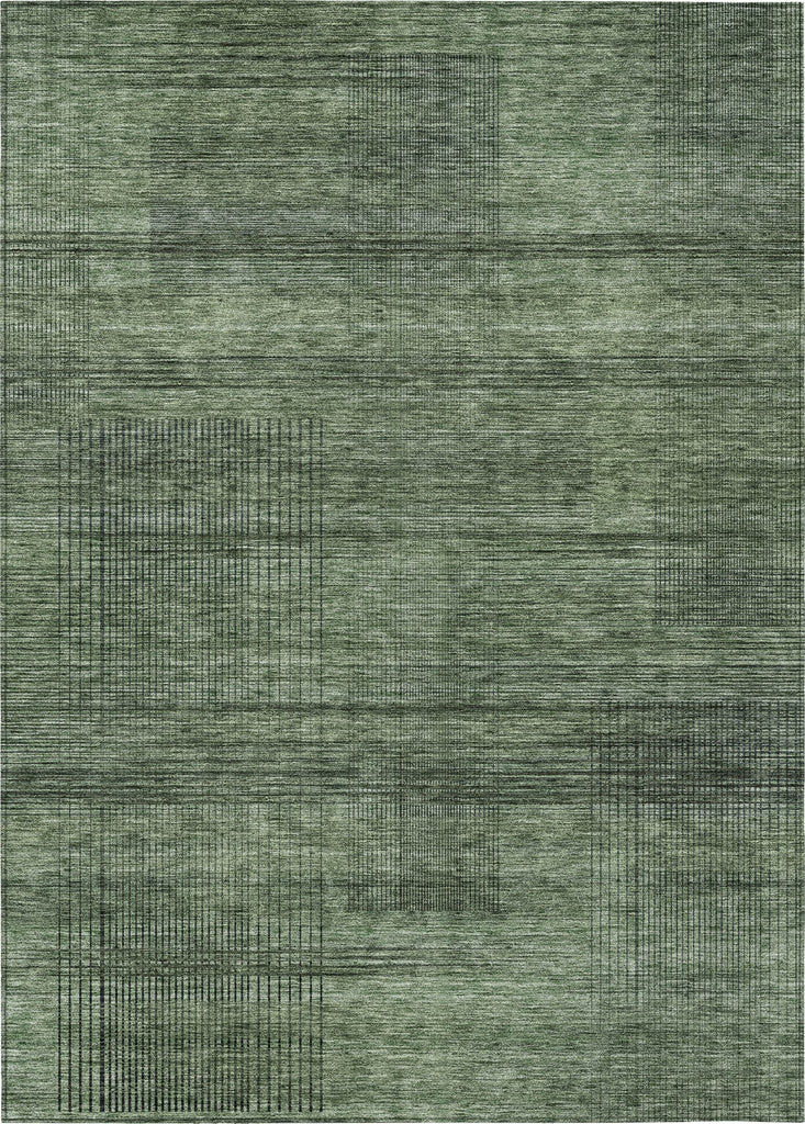 Piper Looms Chantille Stripes ACN820 Olive Machine Washable Area Rug main image