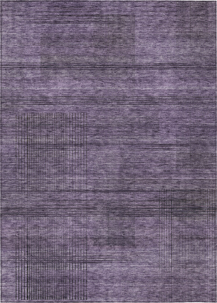 Piper Looms Chantille Stripes ACN820 Plum Machine Washable Area Rug main image