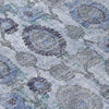 Piper Looms Chantille Damask ACN821 Blue Machine Washable Area Rug Swatch Image