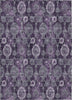 Piper Looms Chantille Damask ACN821 Eggplant Machine Washable Area Rug main image