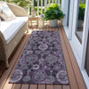 Piper Looms Chantille Damask ACN821 Eggplant Machine Washable Area Rug Runner Outdoor Lifestyle Image Feature