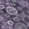 Piper Looms Chantille Damask ACN821 Eggplant Machine Washable Area Rug Swatch Image