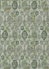 Piper Looms Chantille Damask ACN821 Green Machine Washable Area Rug main image