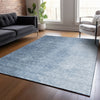 Piper Looms Chantille Modern ACN822 Blue Machine Washable Area Rug Lifestyle Image Feature